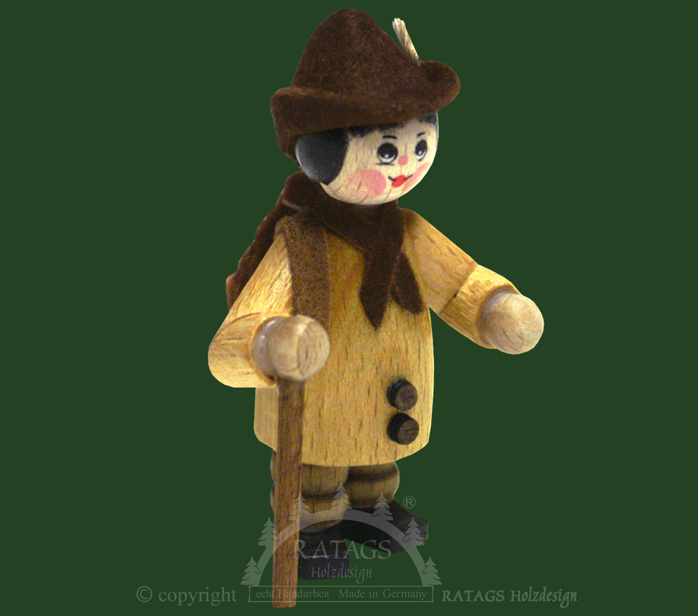 Figur, Wanderer mit Rucksack