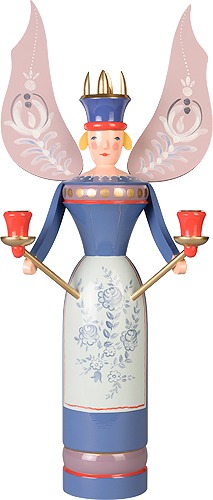 Erzgebirgsengel, blau