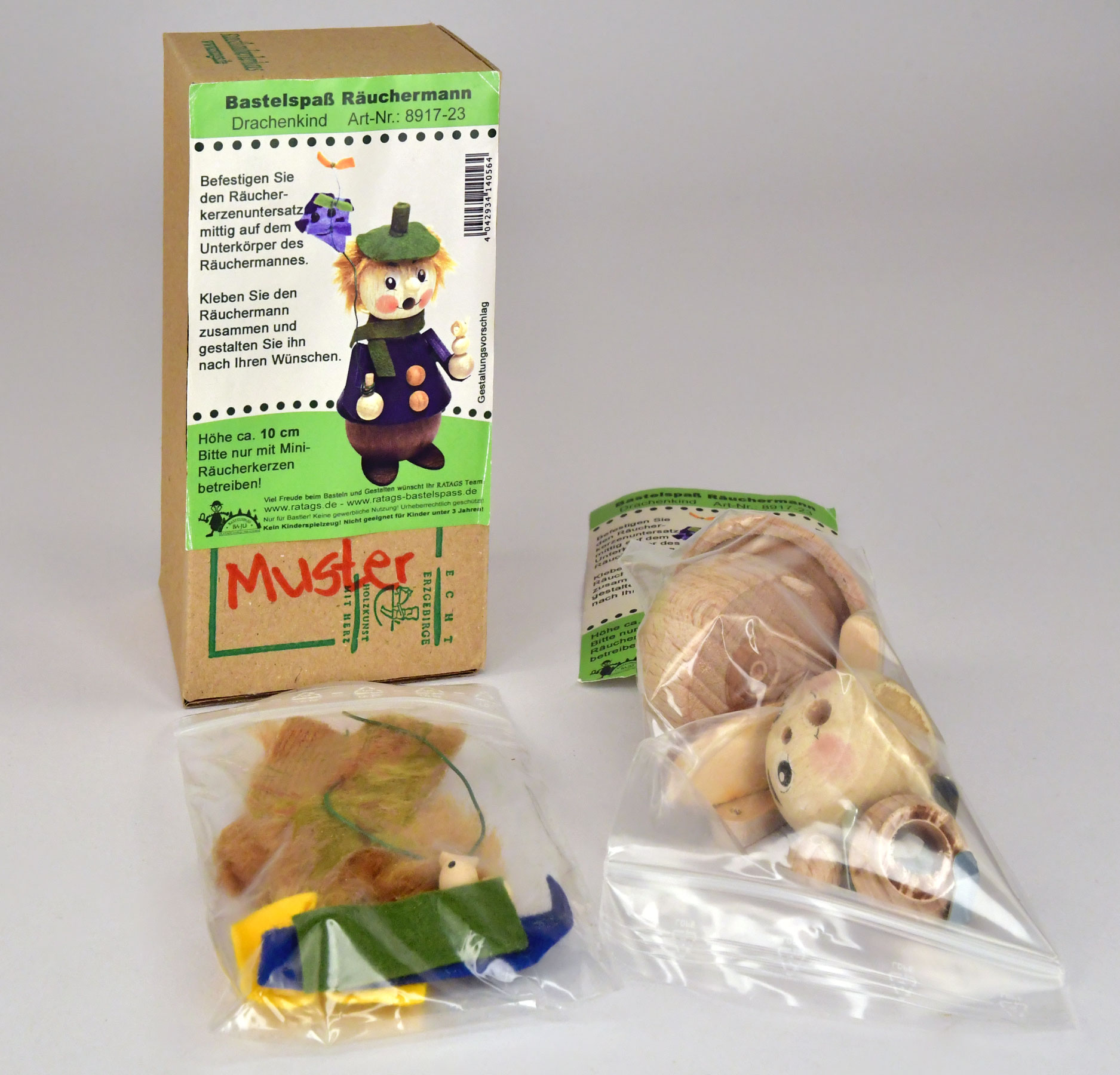 Räuchermännchen zum Basteln, Drachenkind