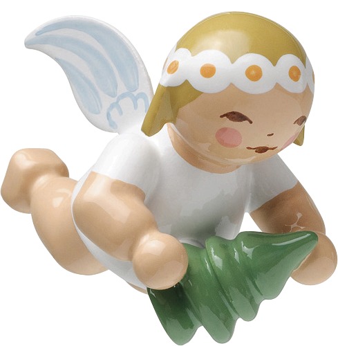 Schwebeengel, klein, mit Bäumchen