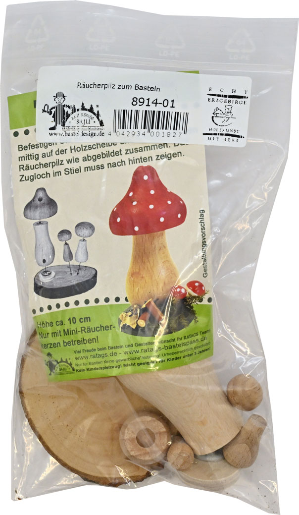 Räucherpilz zum Basteln