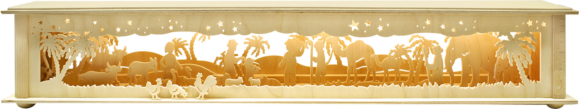 Room light, large, for nativity scene with shepherds, sawn