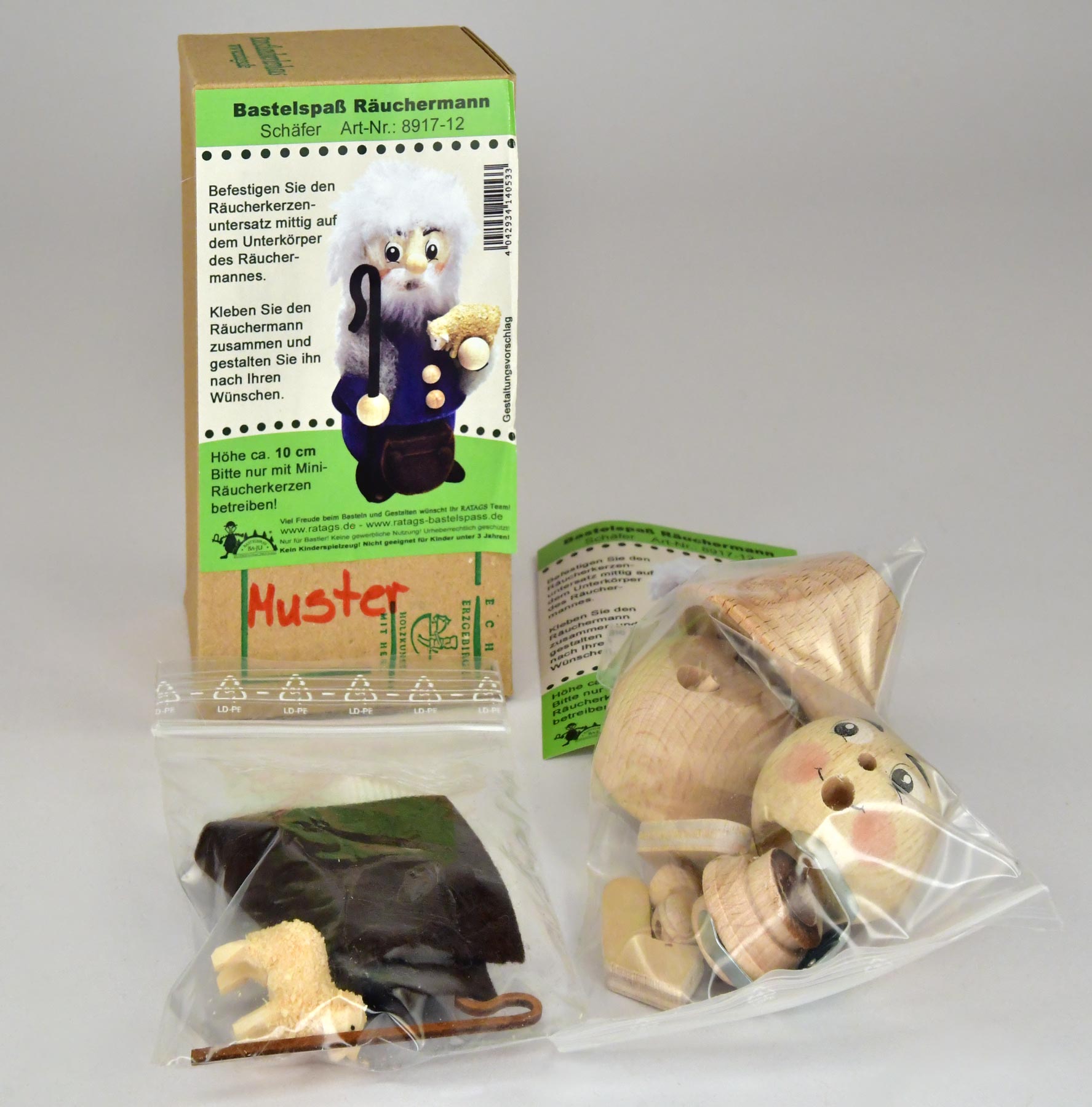 Räuchermännchen zum Basteln, Schäfer