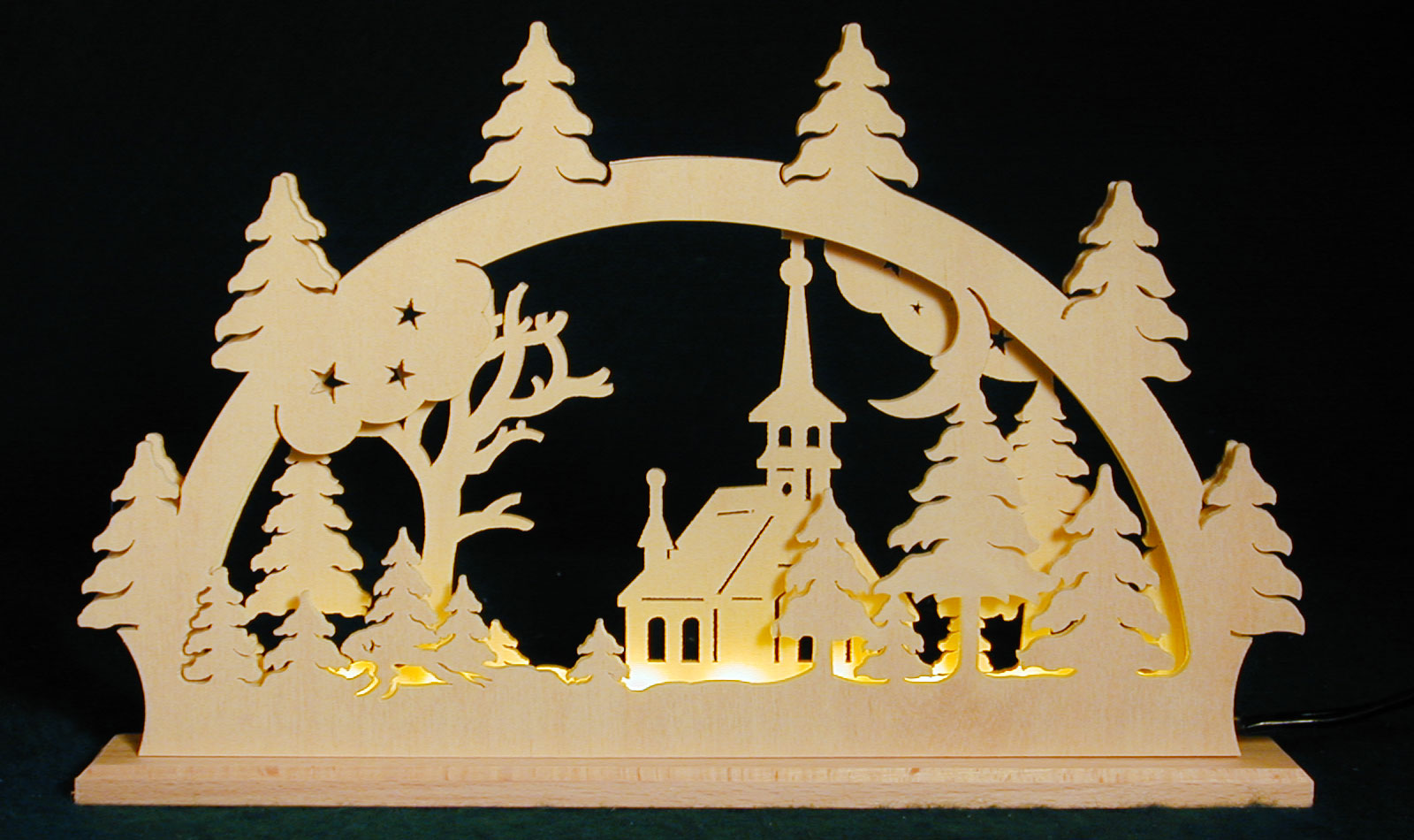 LED candle arch for crafting little church
