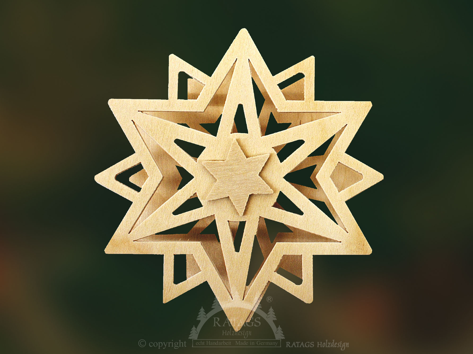 Attachable star for taper candles