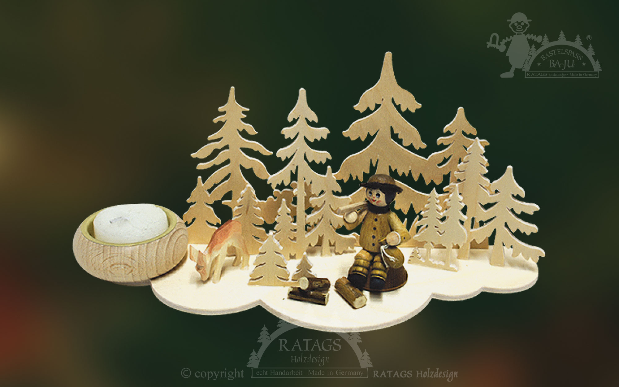 Tischschmuck zum Basteln, Wolke Wald Tischschmuck zum Basteln, Wolke Wald