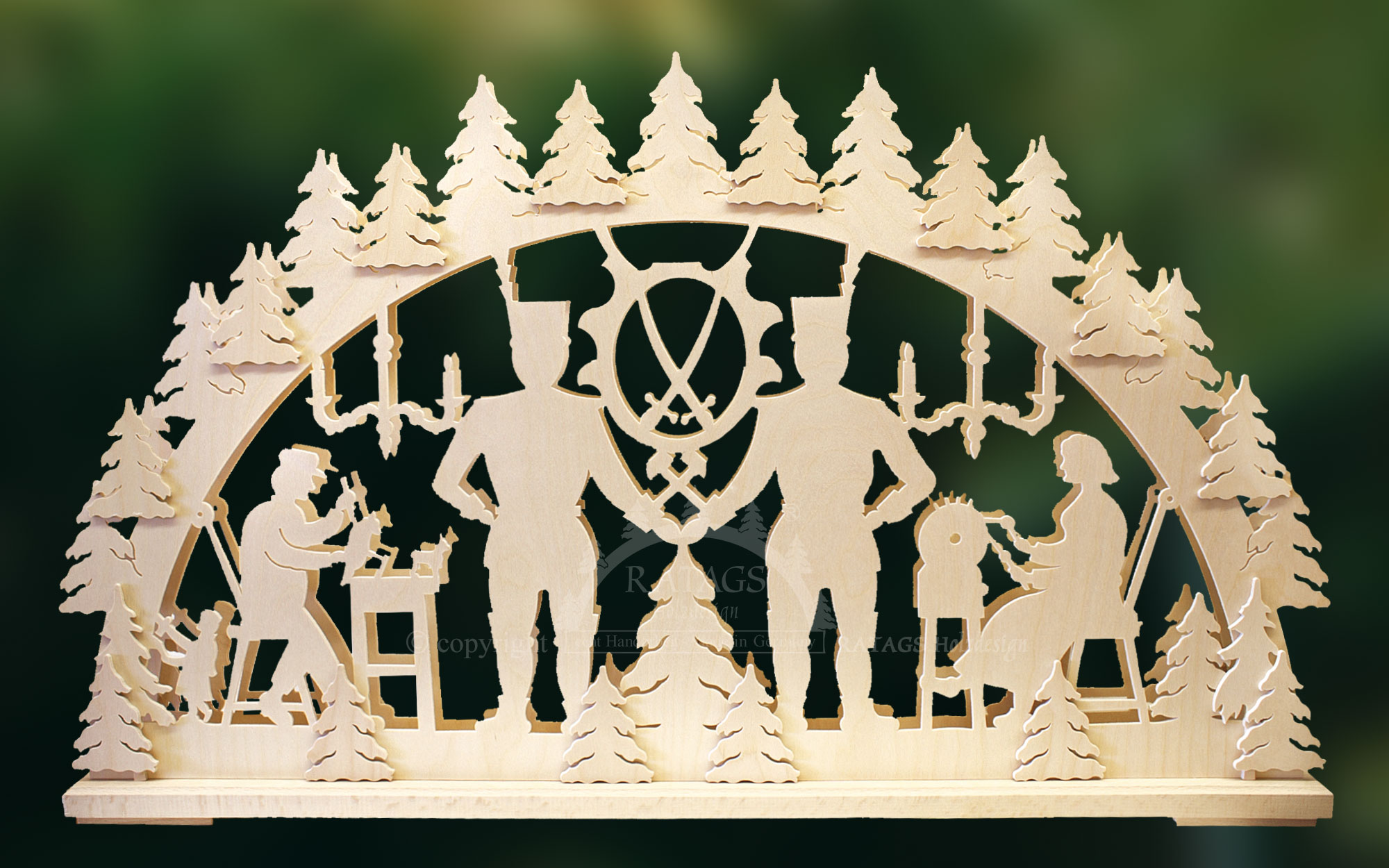 Large candle arch, miner