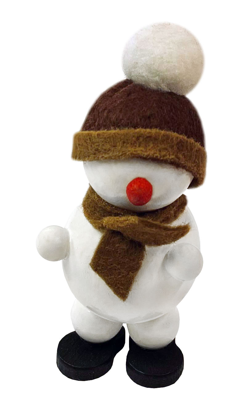 Schneemann weiß stehend, 6,5 cm
