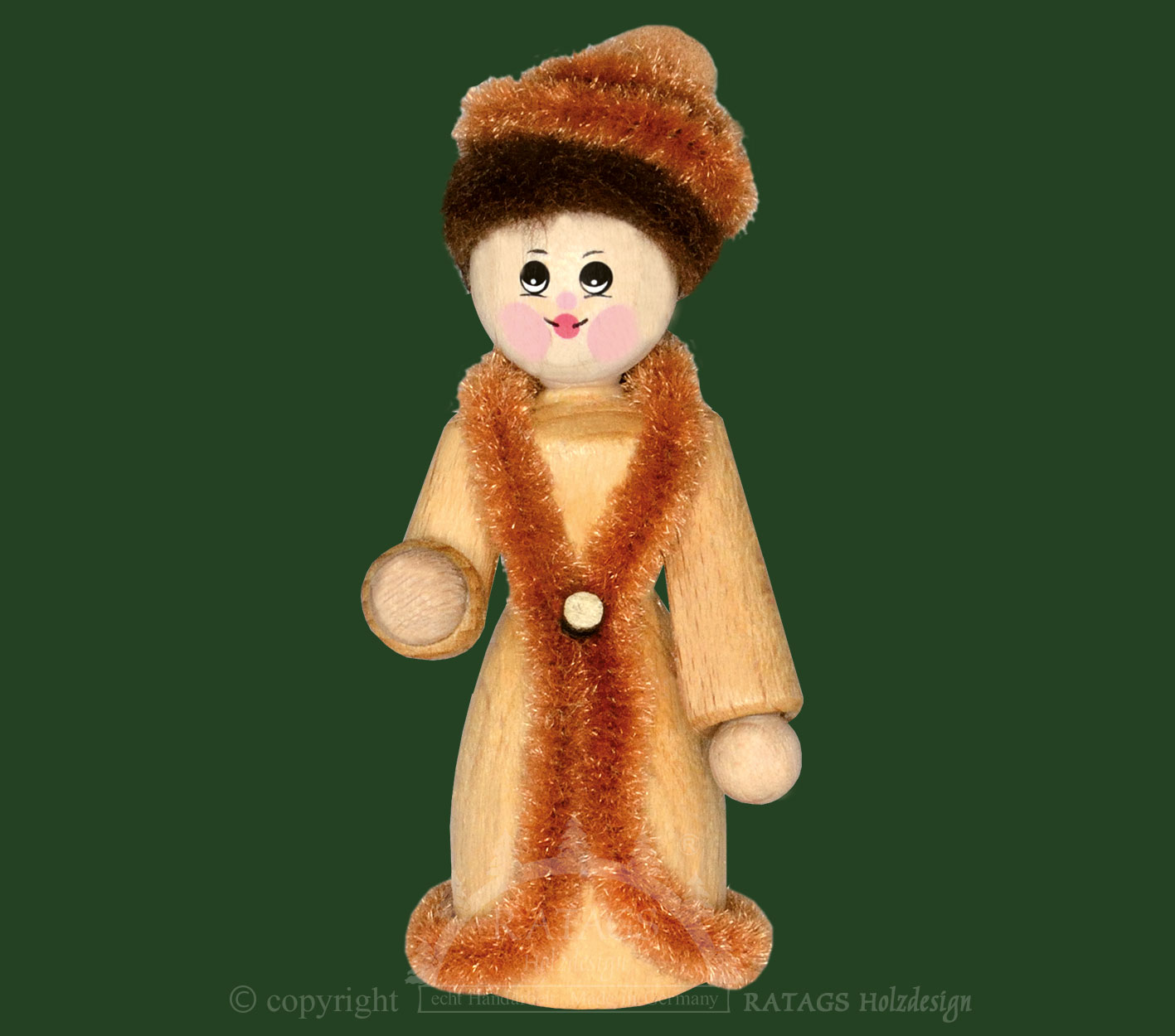 Collector's dolls, woman in winter