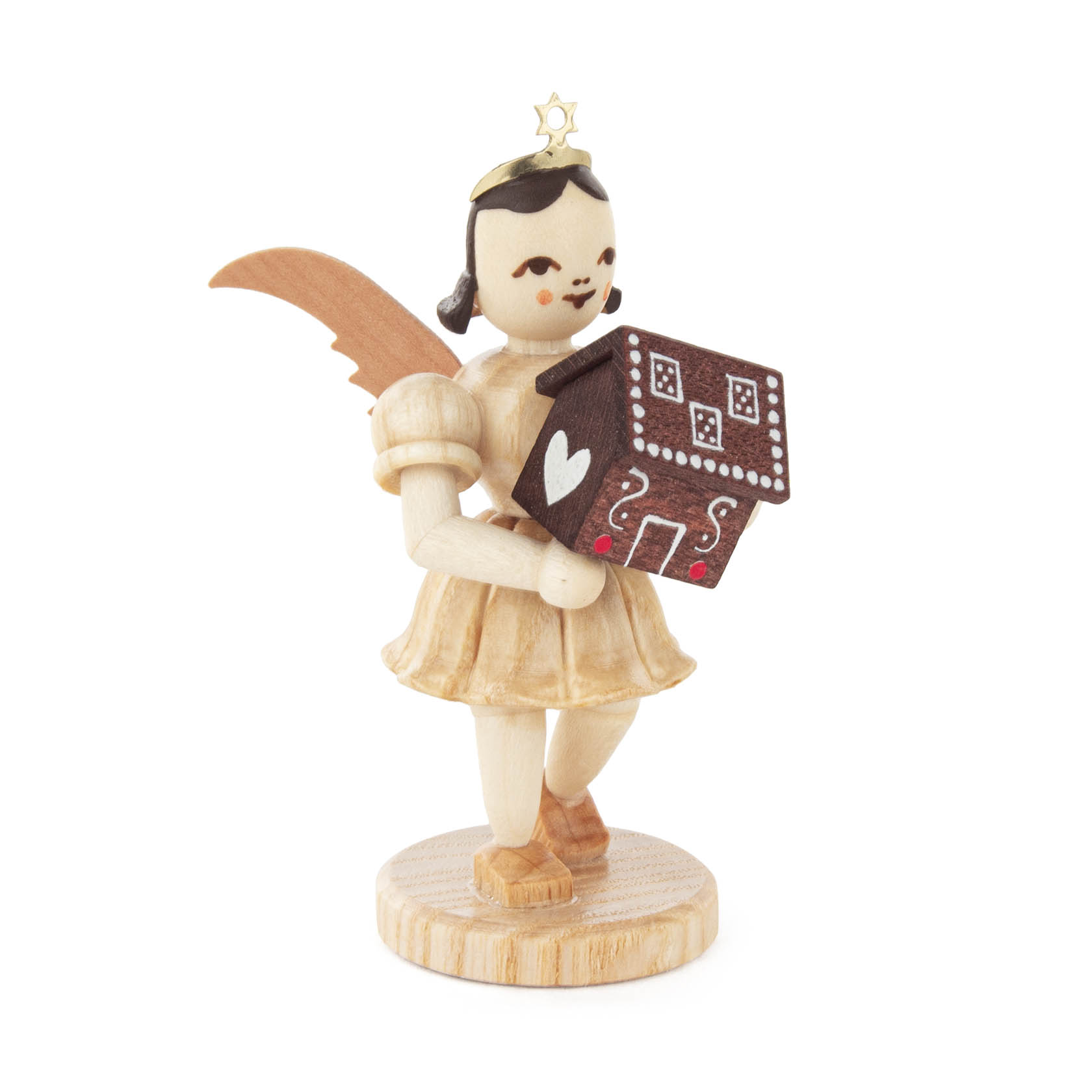 Angel with gingerbread house