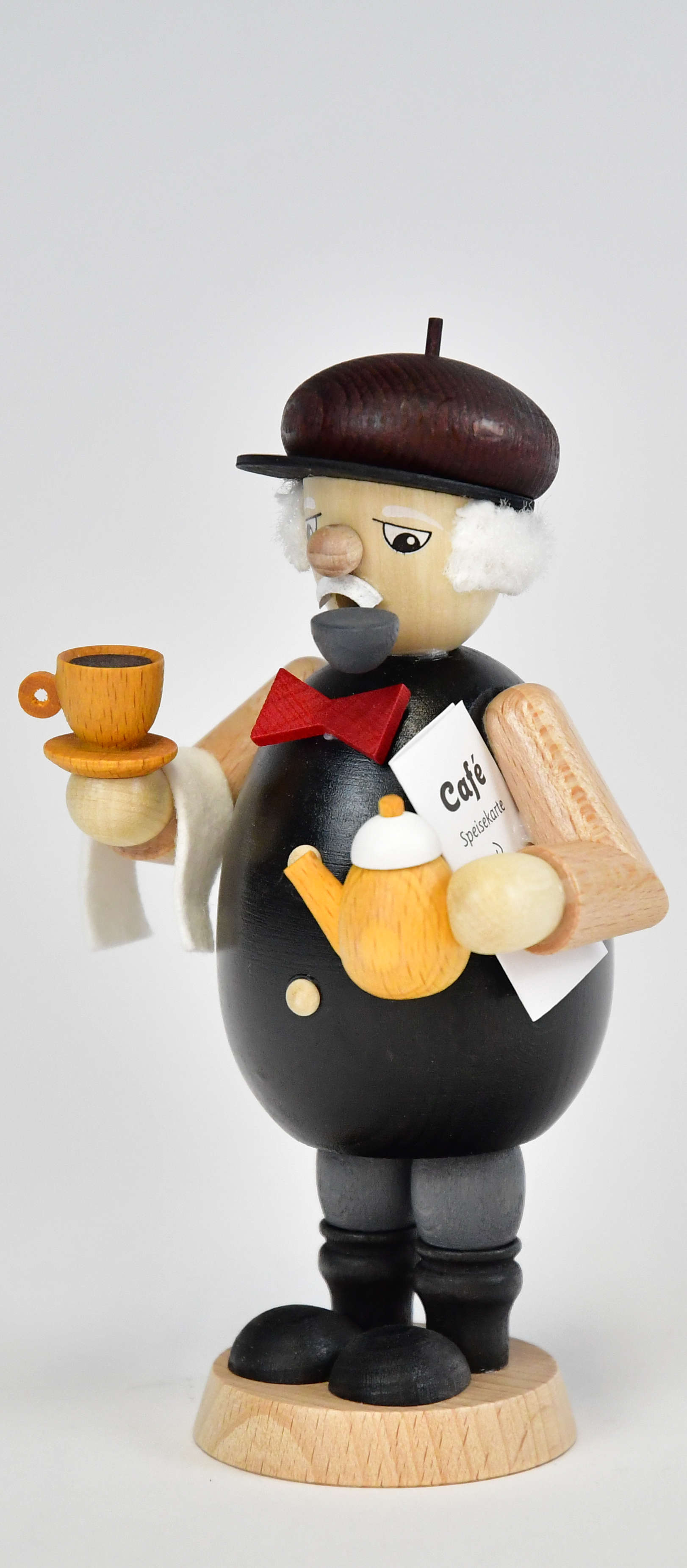 Kellner, farbig Räuchermann