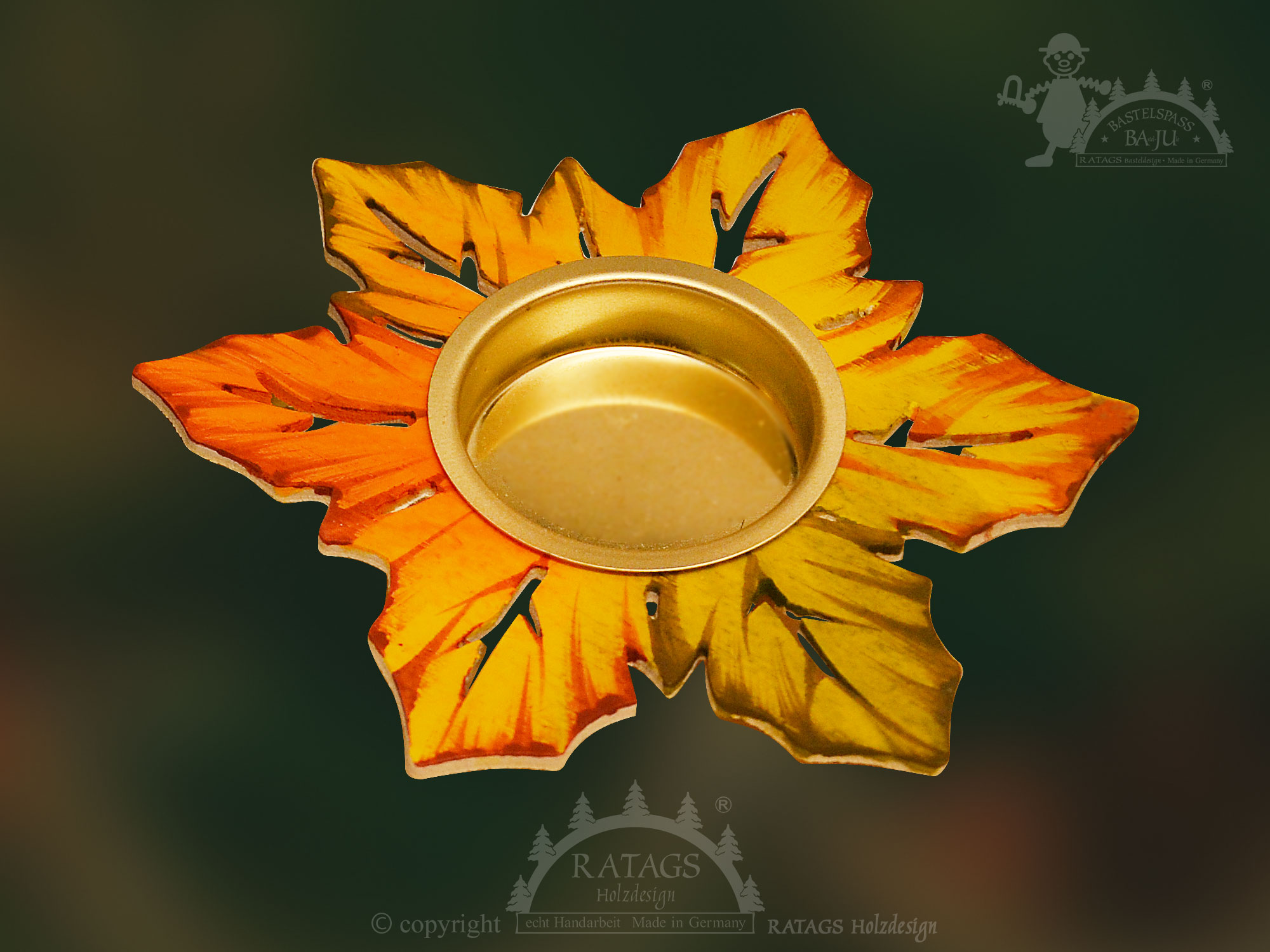 Teelichthalter-Laub zum Basteln, Teelichthalter-Laub zum Basteln,