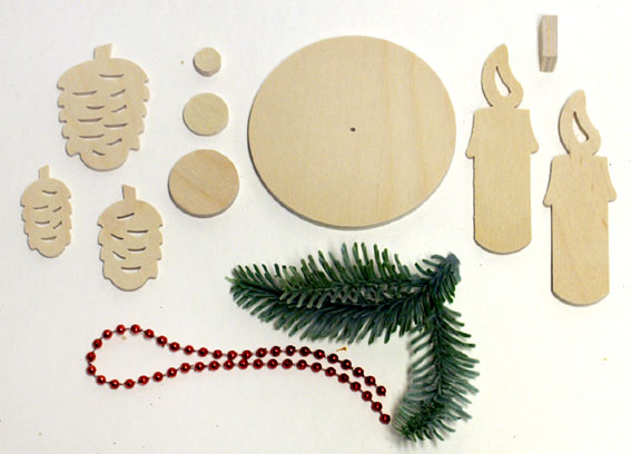 Table decorations for crafting, with candles and floristry