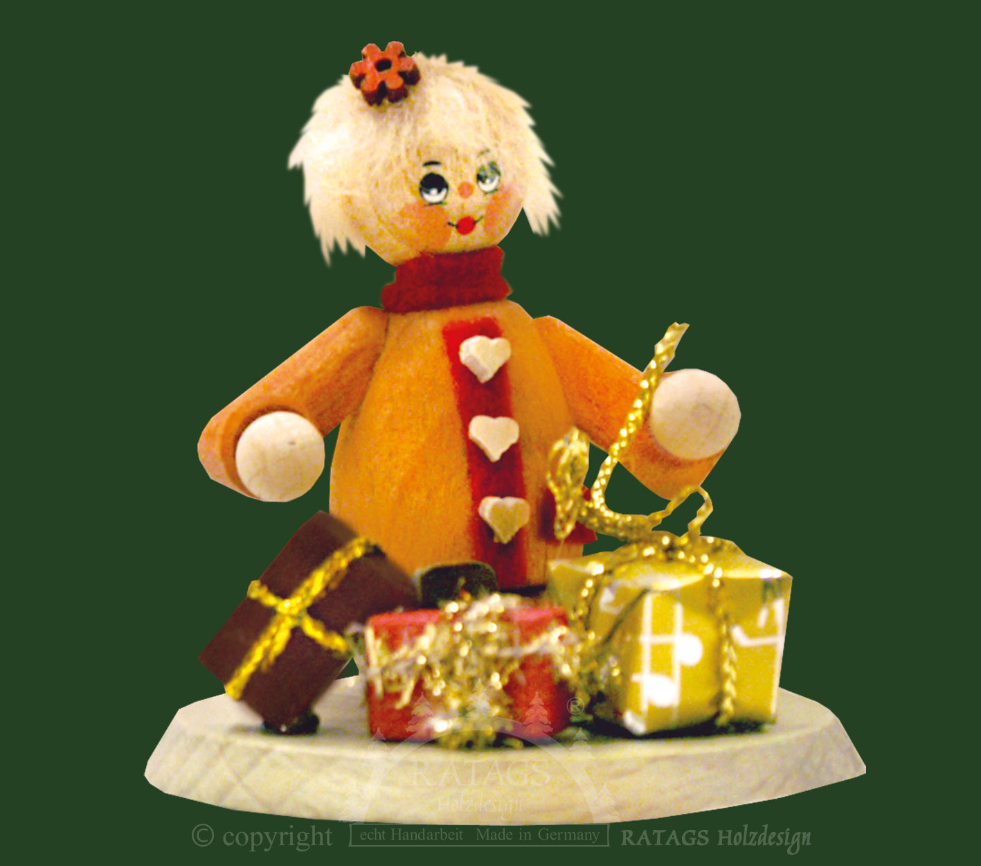 Collector's dolls, girls with gifts