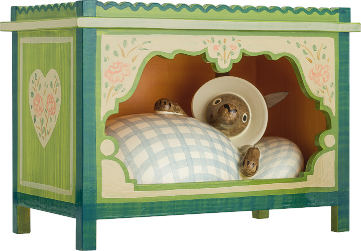 Wolf im Himmelbett