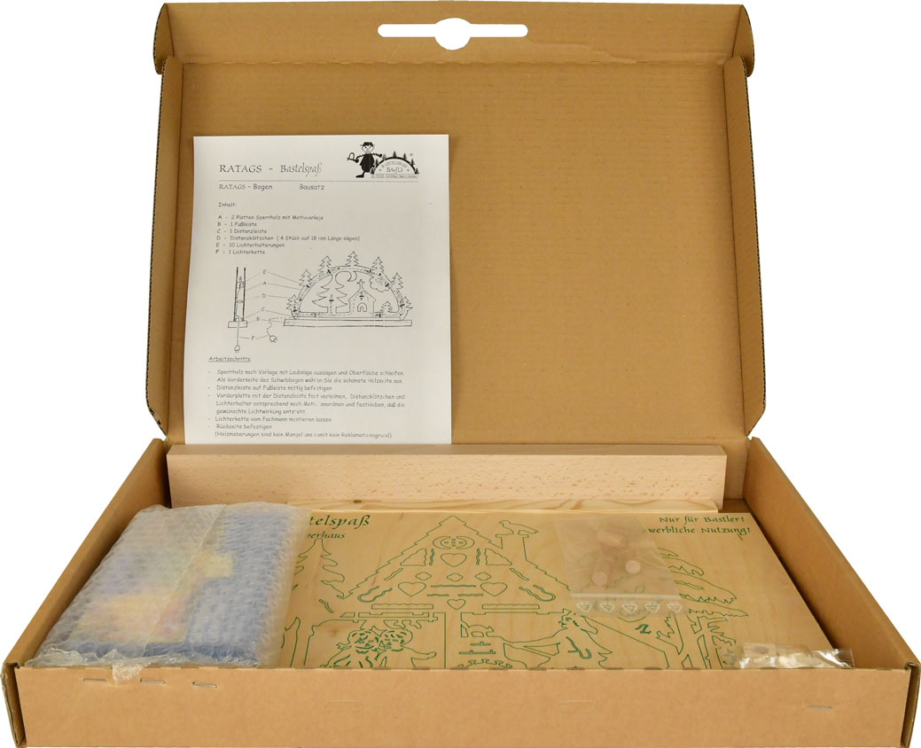 Crafting candle arch, small, gingerbread house