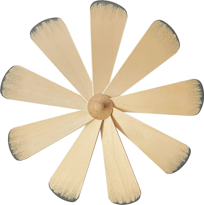 Impeller, 23 cm, hole 2 mm, hand-painted grey