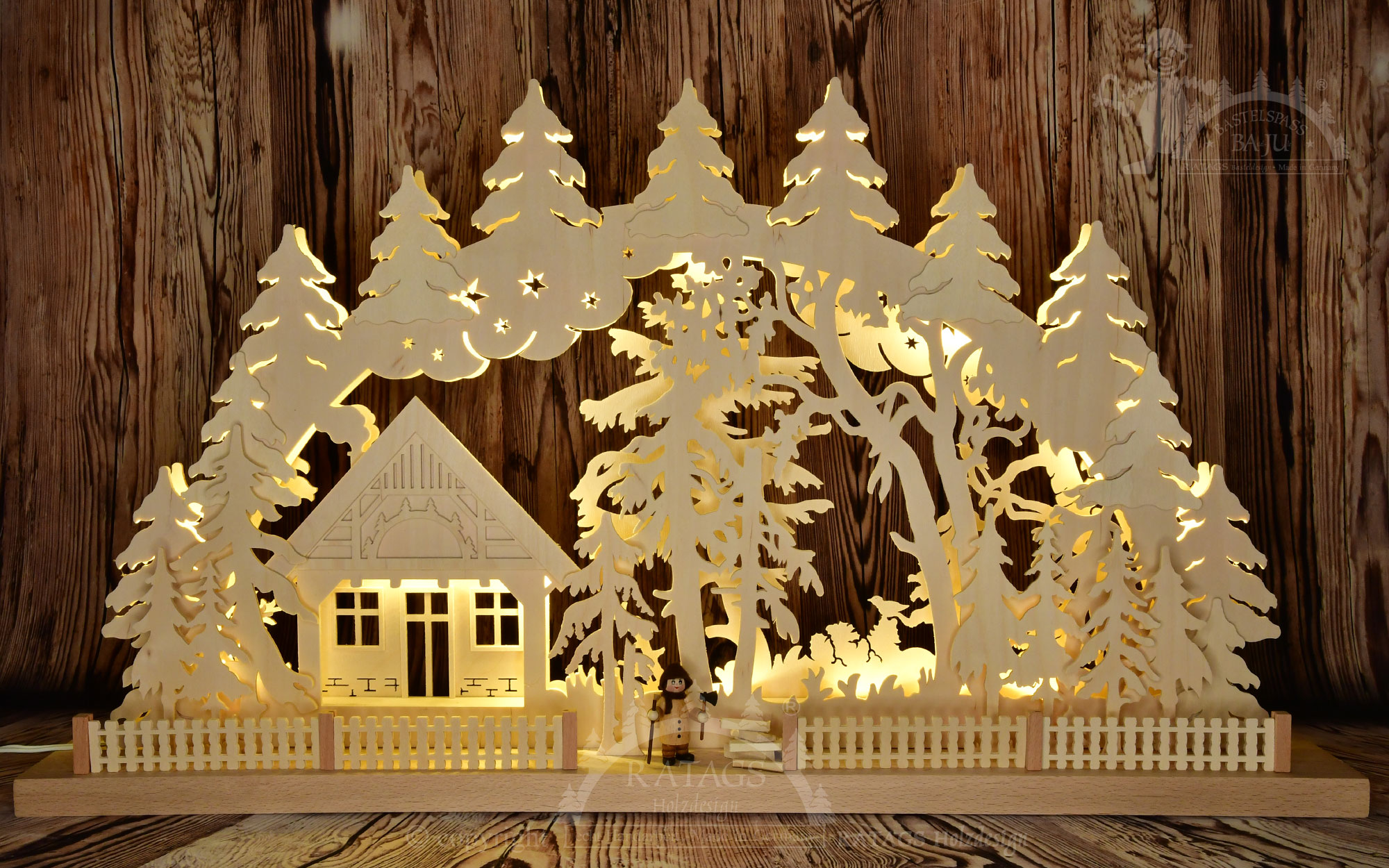 Large candle arch set for self-assembly, half-timbered house 2