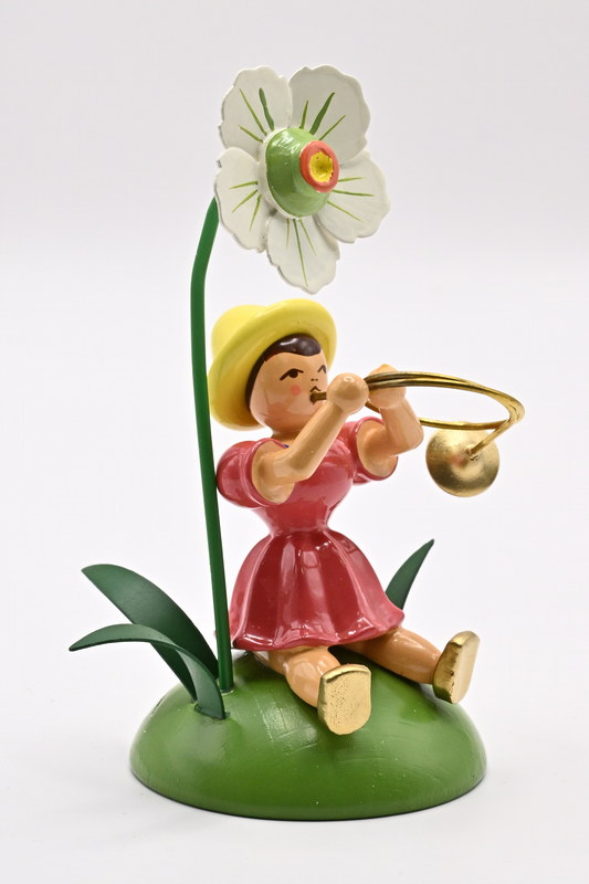 Blumenkind mit Christrose, farbig
