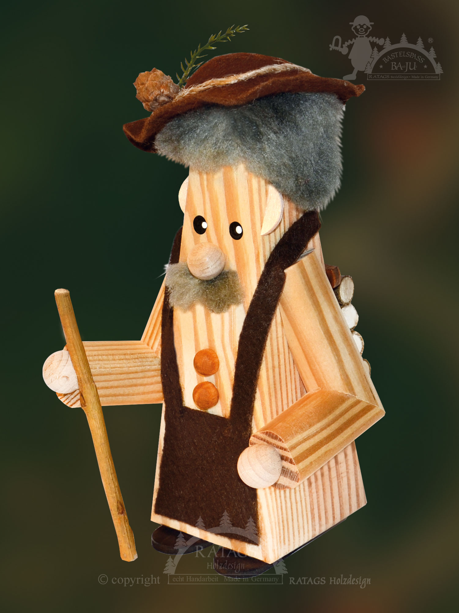 Incense smokers for crafting, forest man