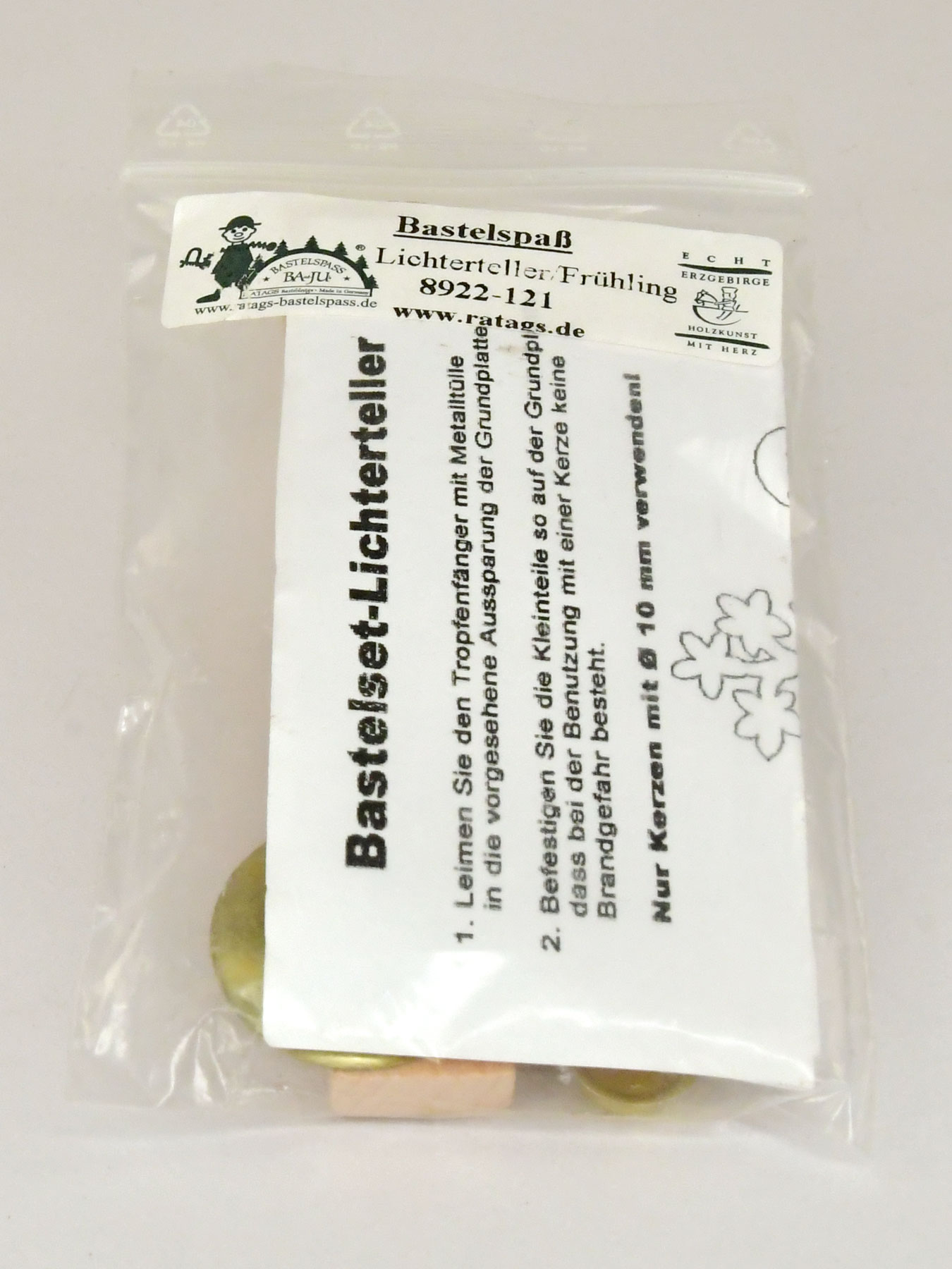 Kerzenhalter zum Basteln, Frühling