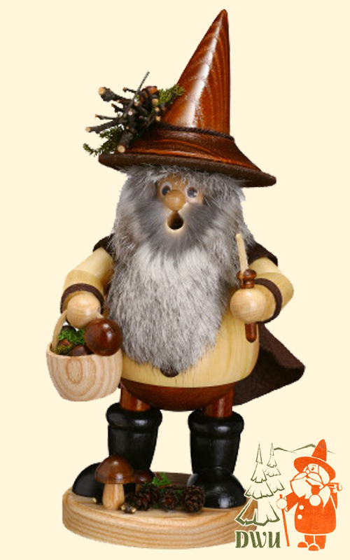 Incense burner, mushroom picker, nature