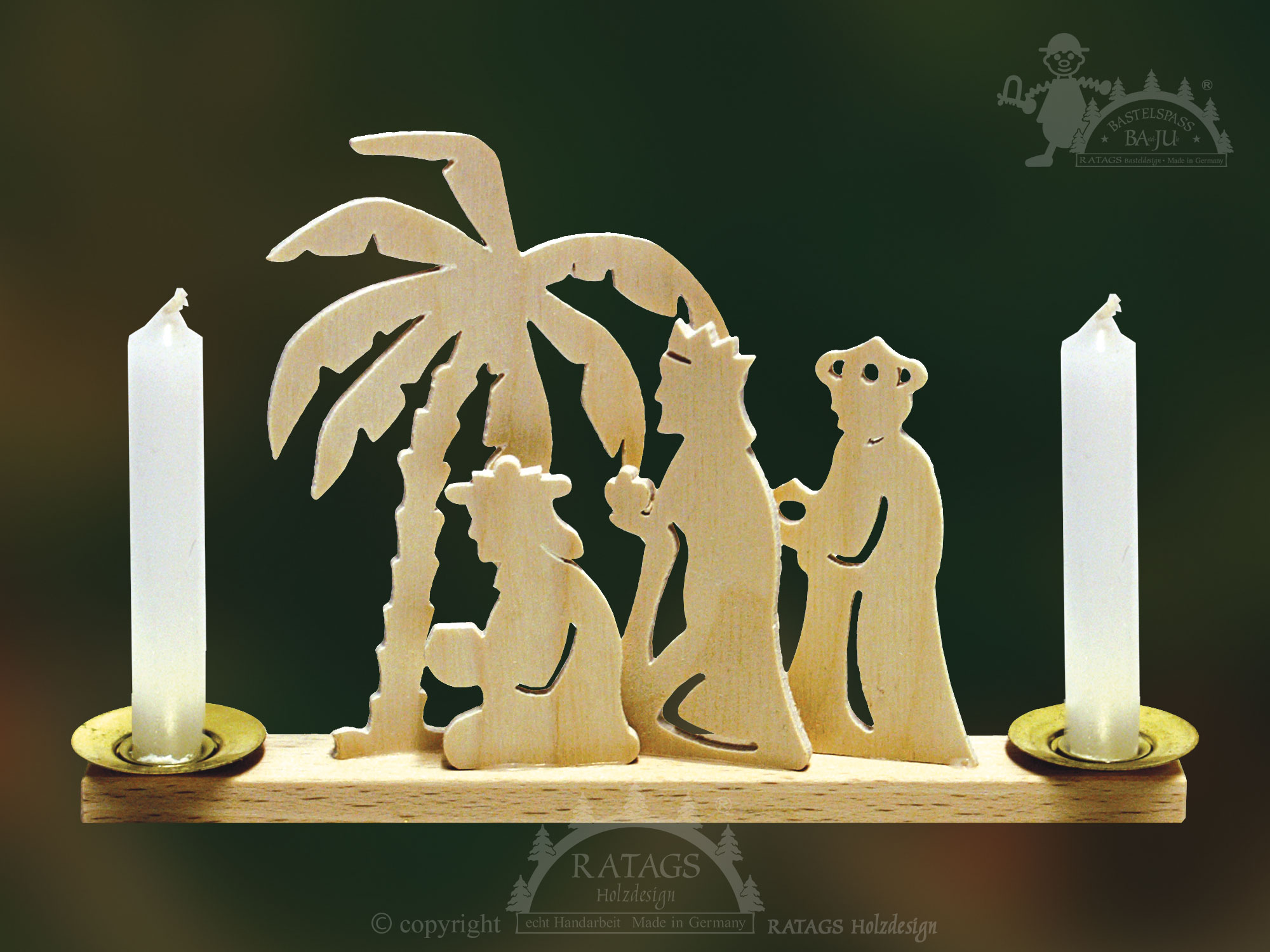 Candle holders for crafting, Holy Three Kings