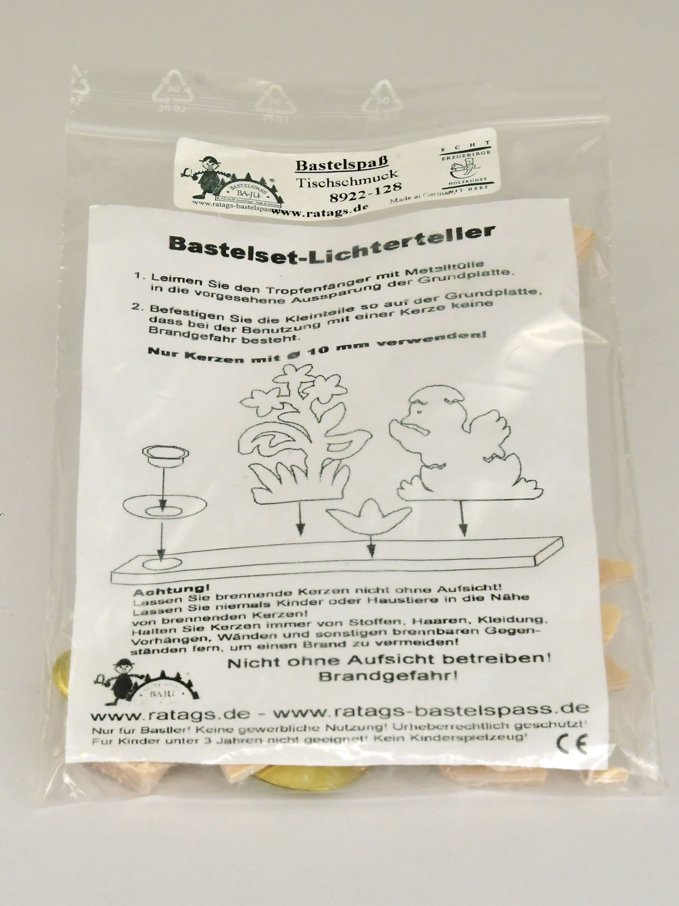 Kerzenhalter zum Basteln, Frühling