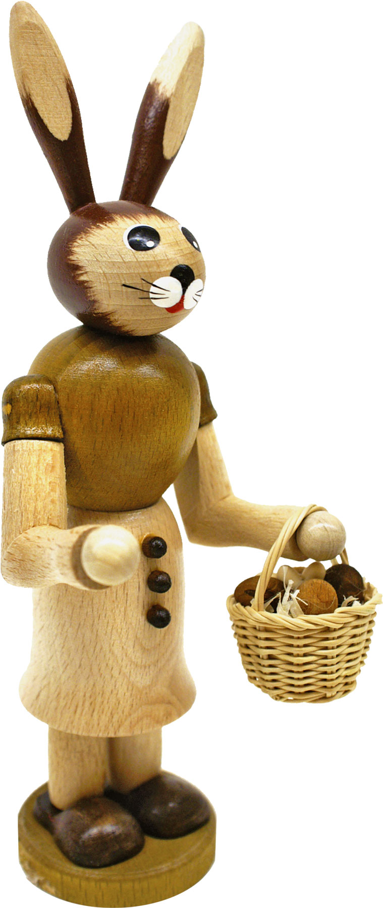 Hasenfrau mit Handkorb