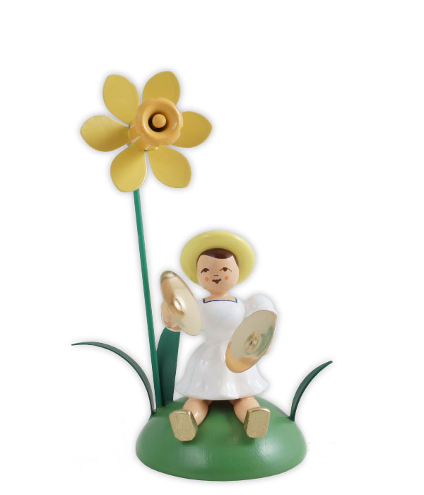 Daffodil, basin Flower child sitting
