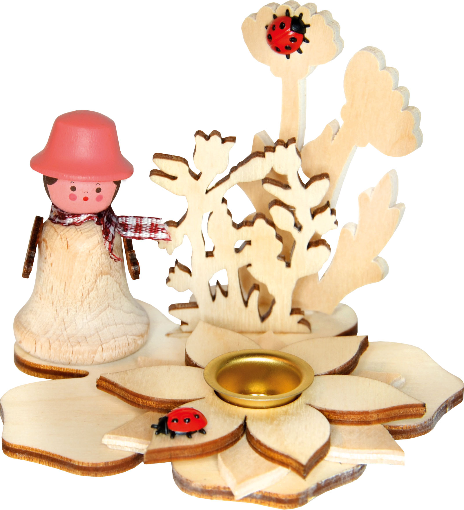 Tischschmuck zum Basteln, Glockenkind auf Blume