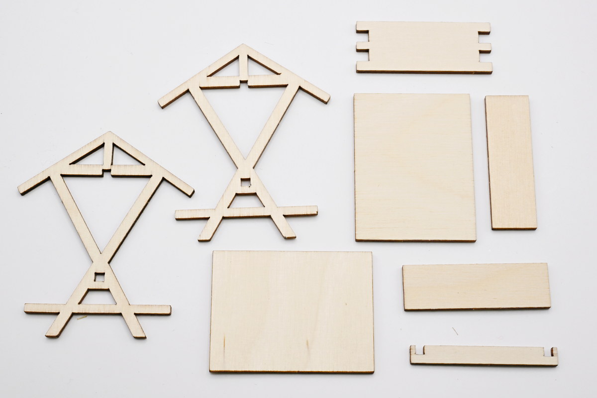 Craft set, picnic bench