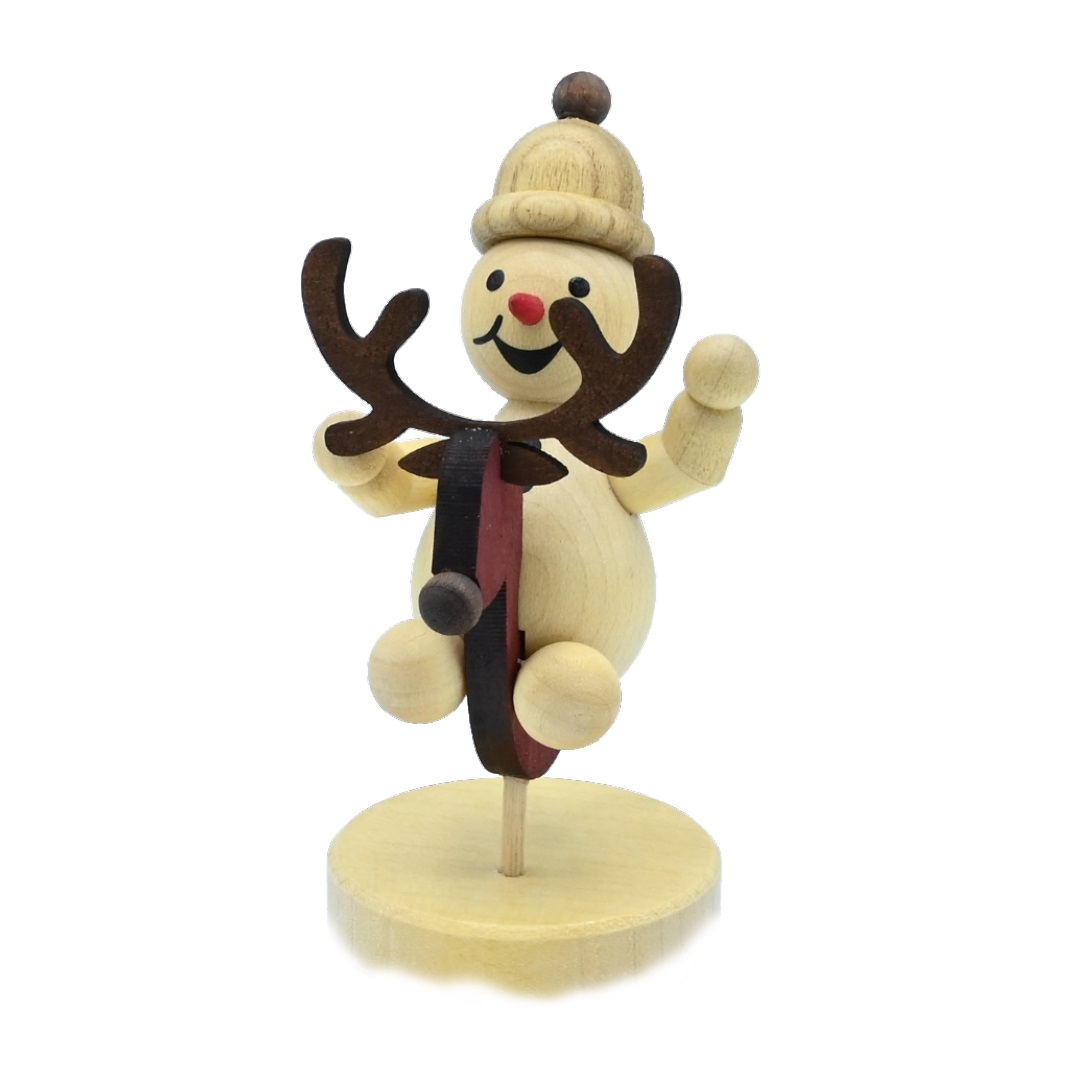 Snowman Junior on rocking animal