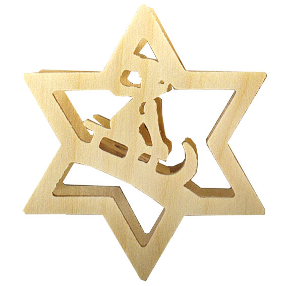 Attachable star child with sleigh