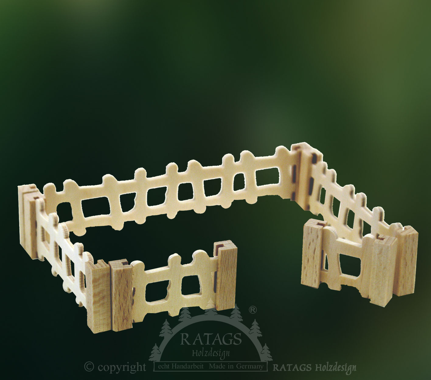 Plug-in figures for crafting, fences