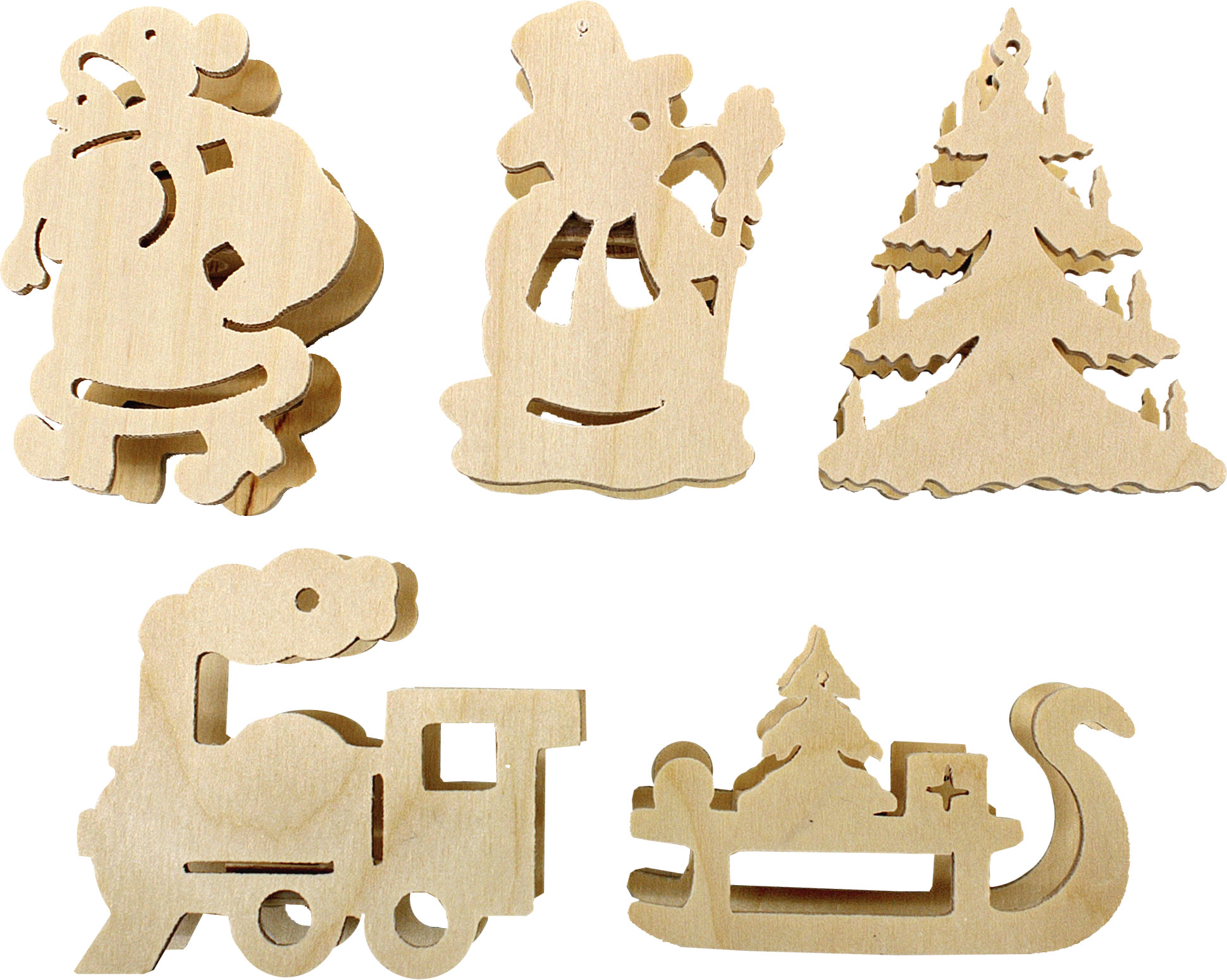 Aufsteckfiguren für Minilichterkette, 5 er Set, Weihnacht Aufsteckfiguren für Minilichterkette, 5 er Set, Weihnacht