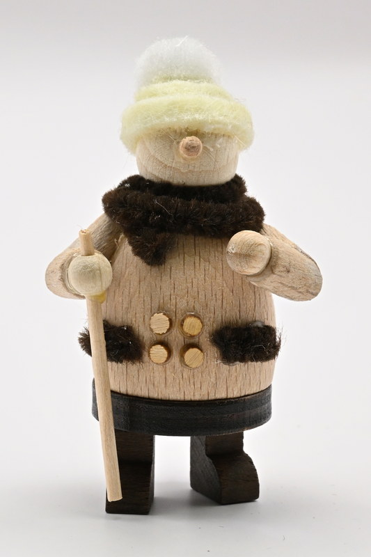 Molli Spaziergängerin, bílá vlněná čepice, výška 7 cm