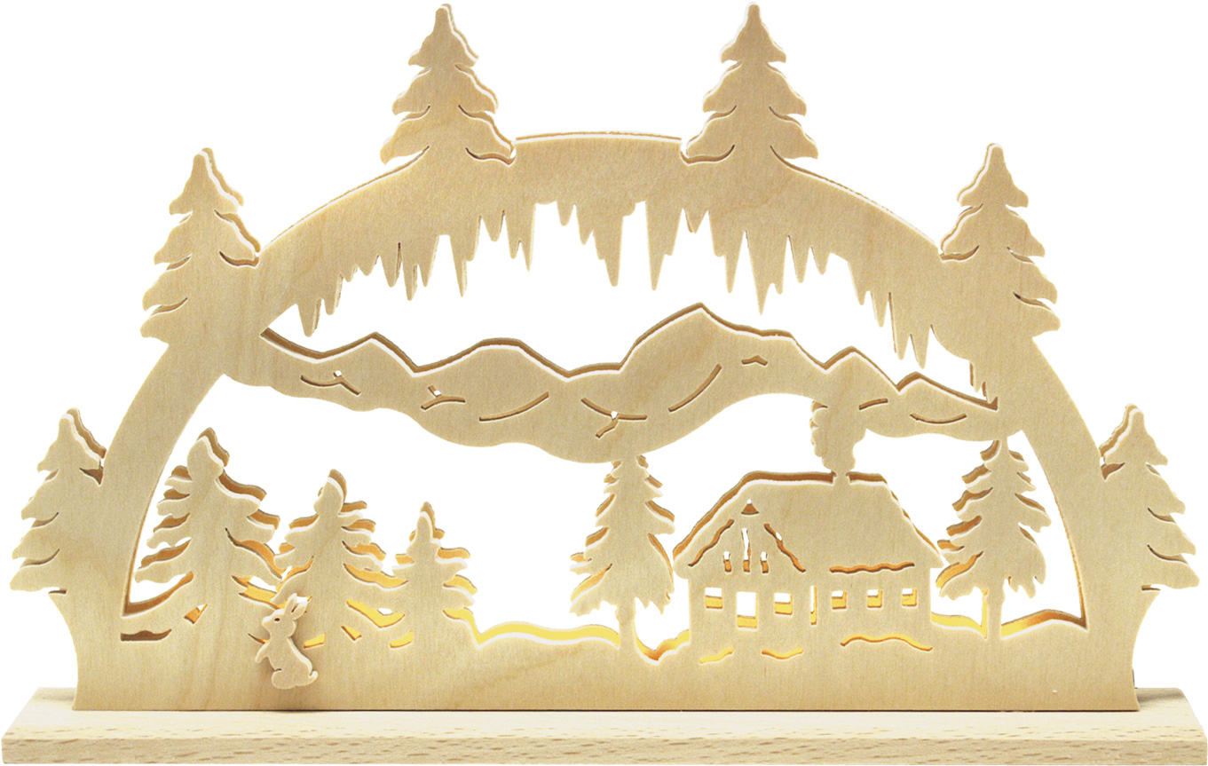 LED candle arch for crafting Alm