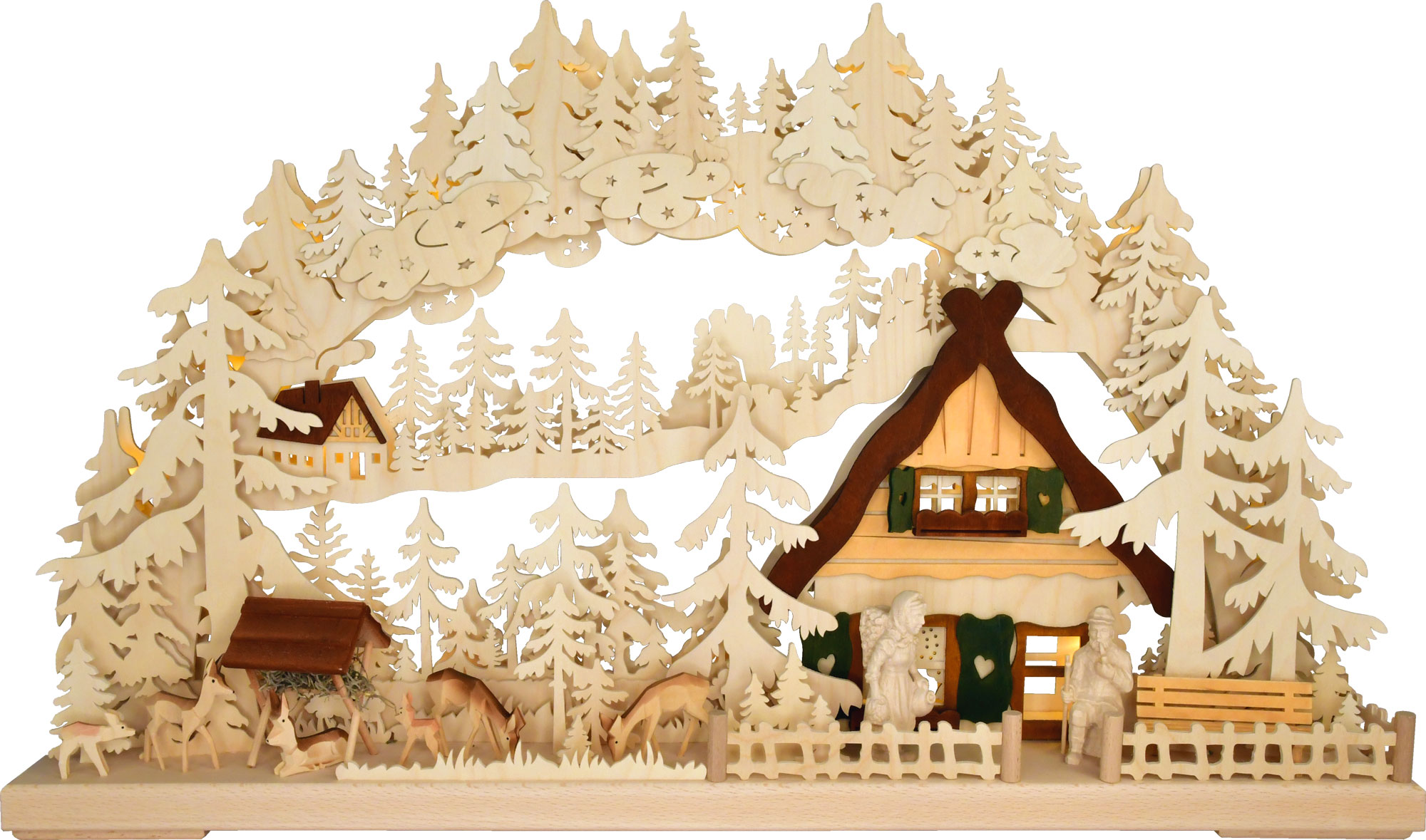 Large 3D candle arch, Feierabend Full USB