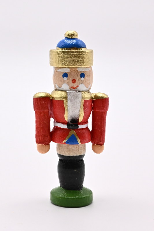 Nutcracker, miniature king red, height 45 mm