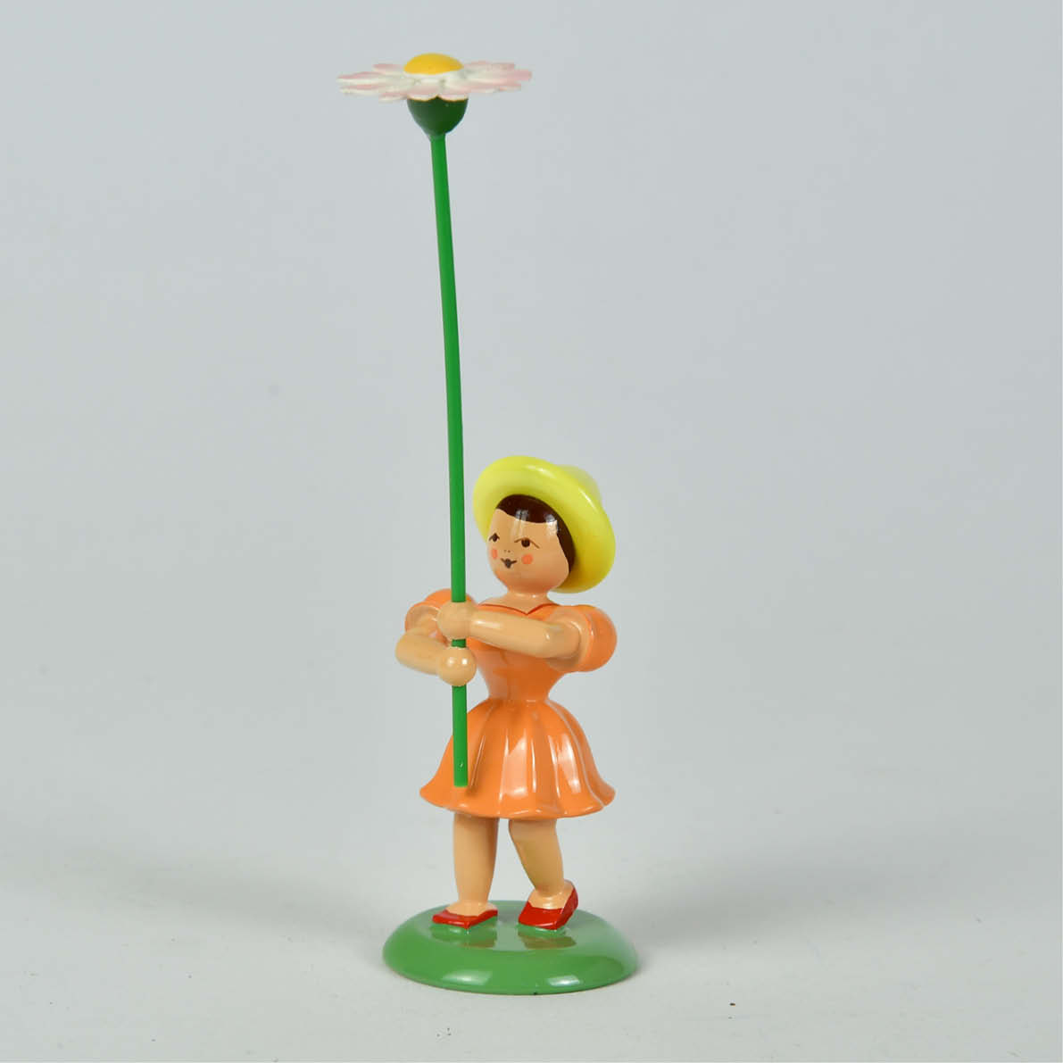 Flower child with daisies, coloured