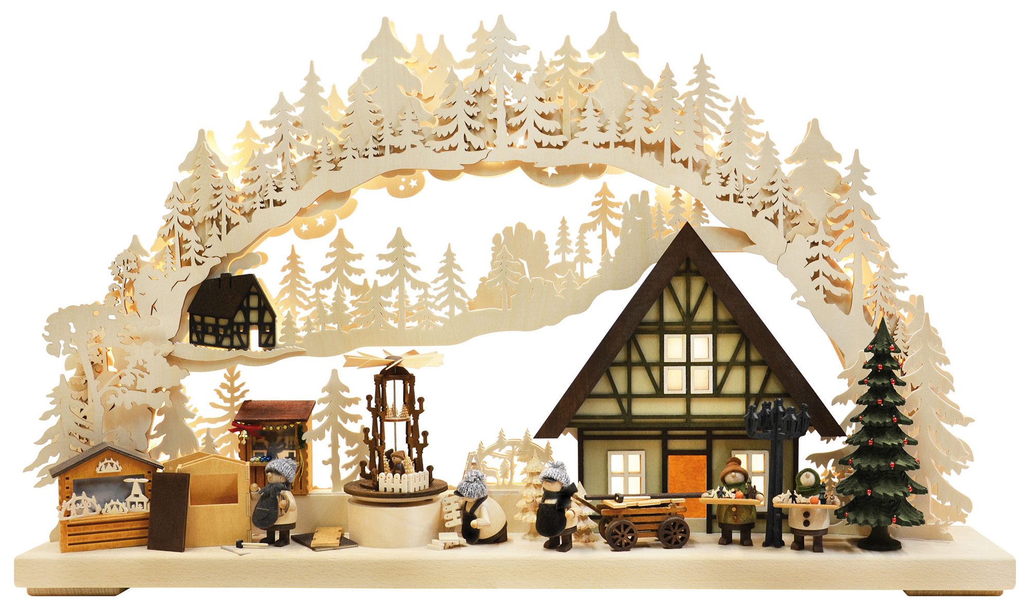 3D-Schwibbogen groß, Weihnachtsmarktbau