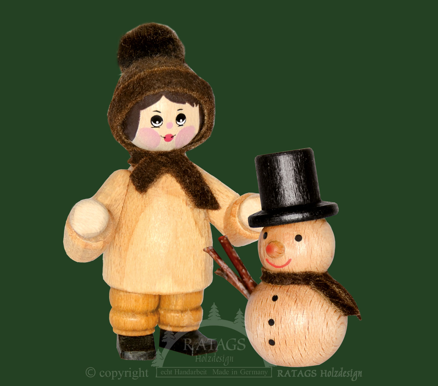 Figur, Schneemannbauer, natur