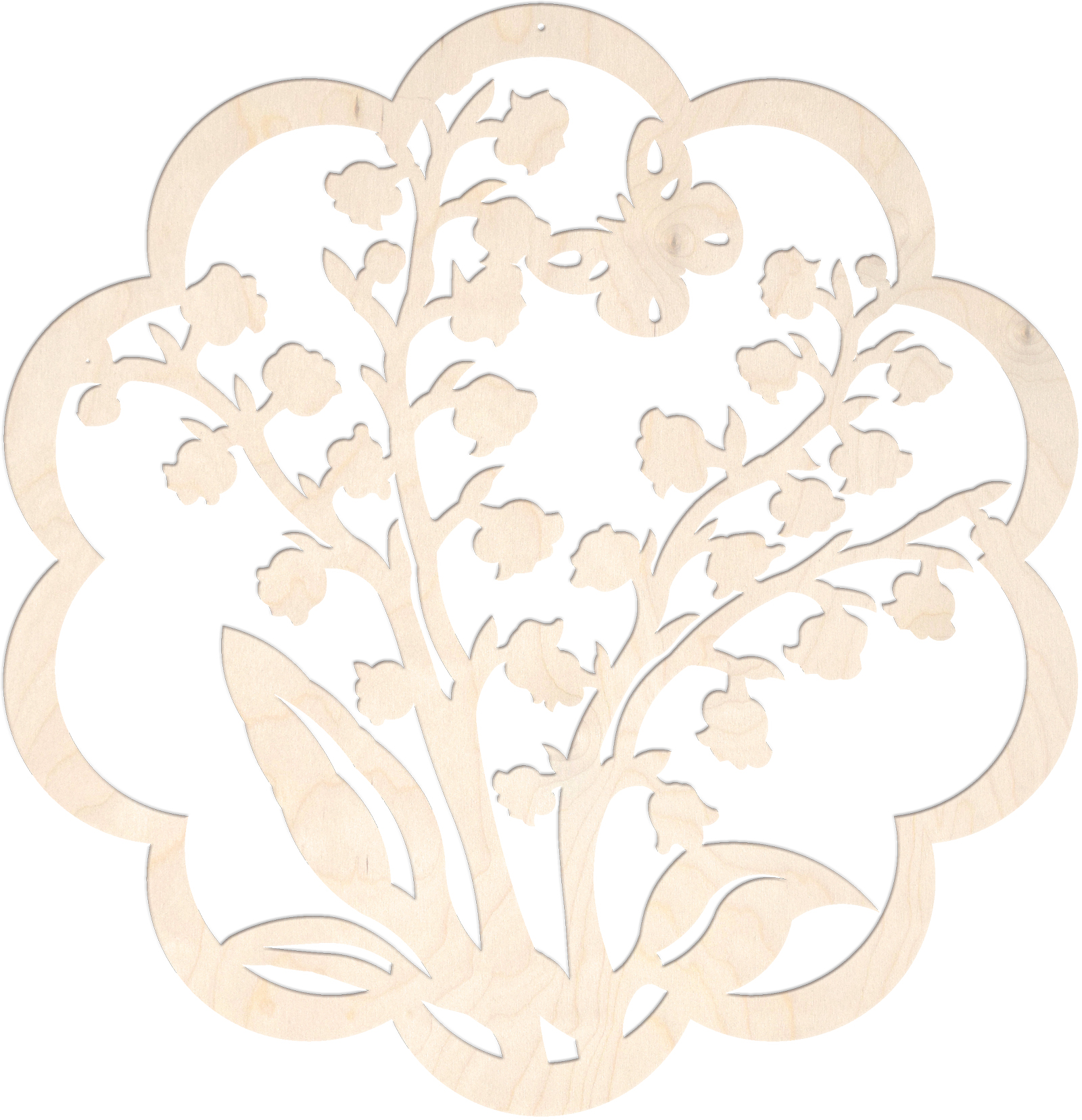 Window picture, lily of the valley