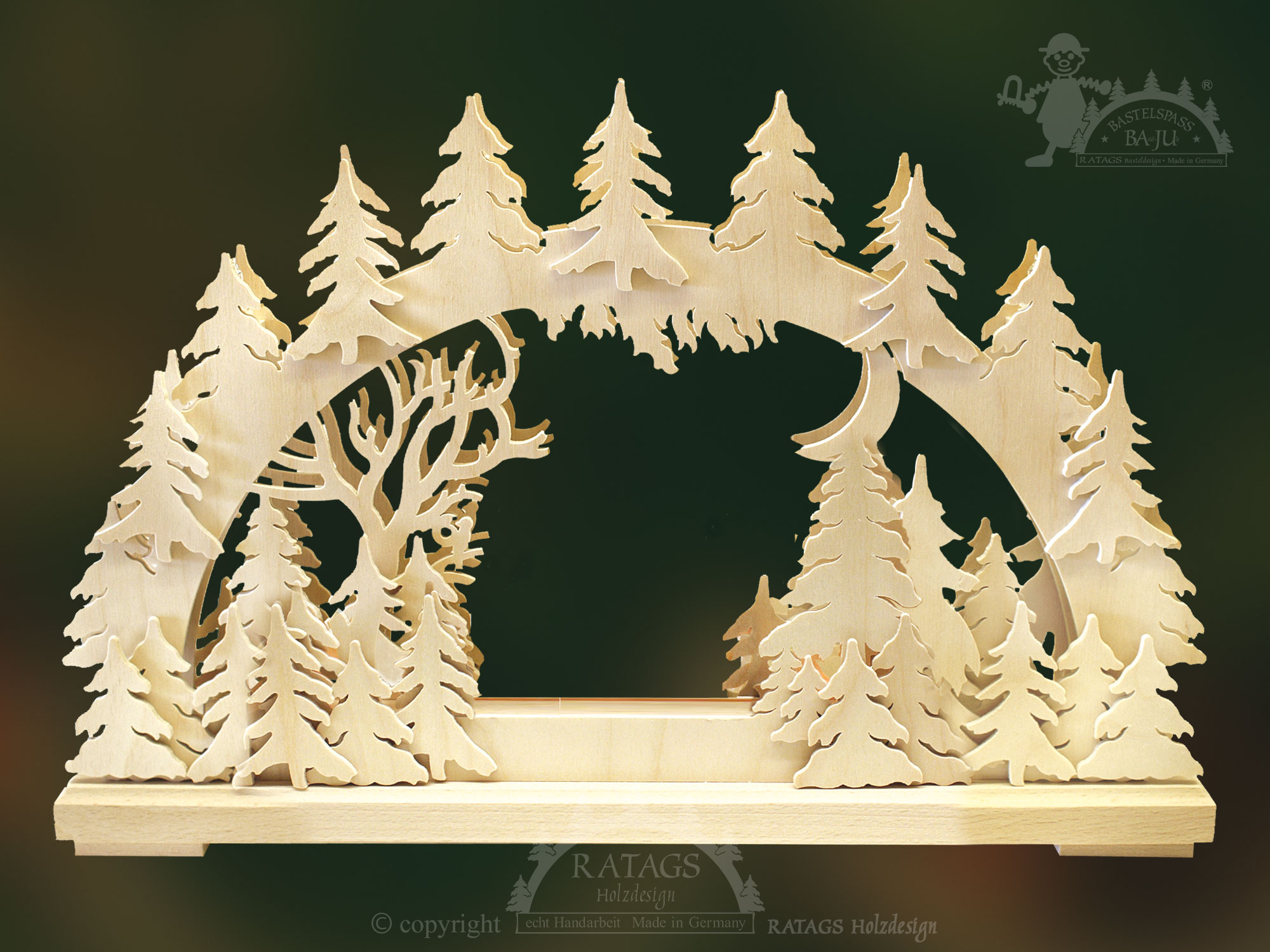 Crafting kit for a candle arch, small, forest clearing