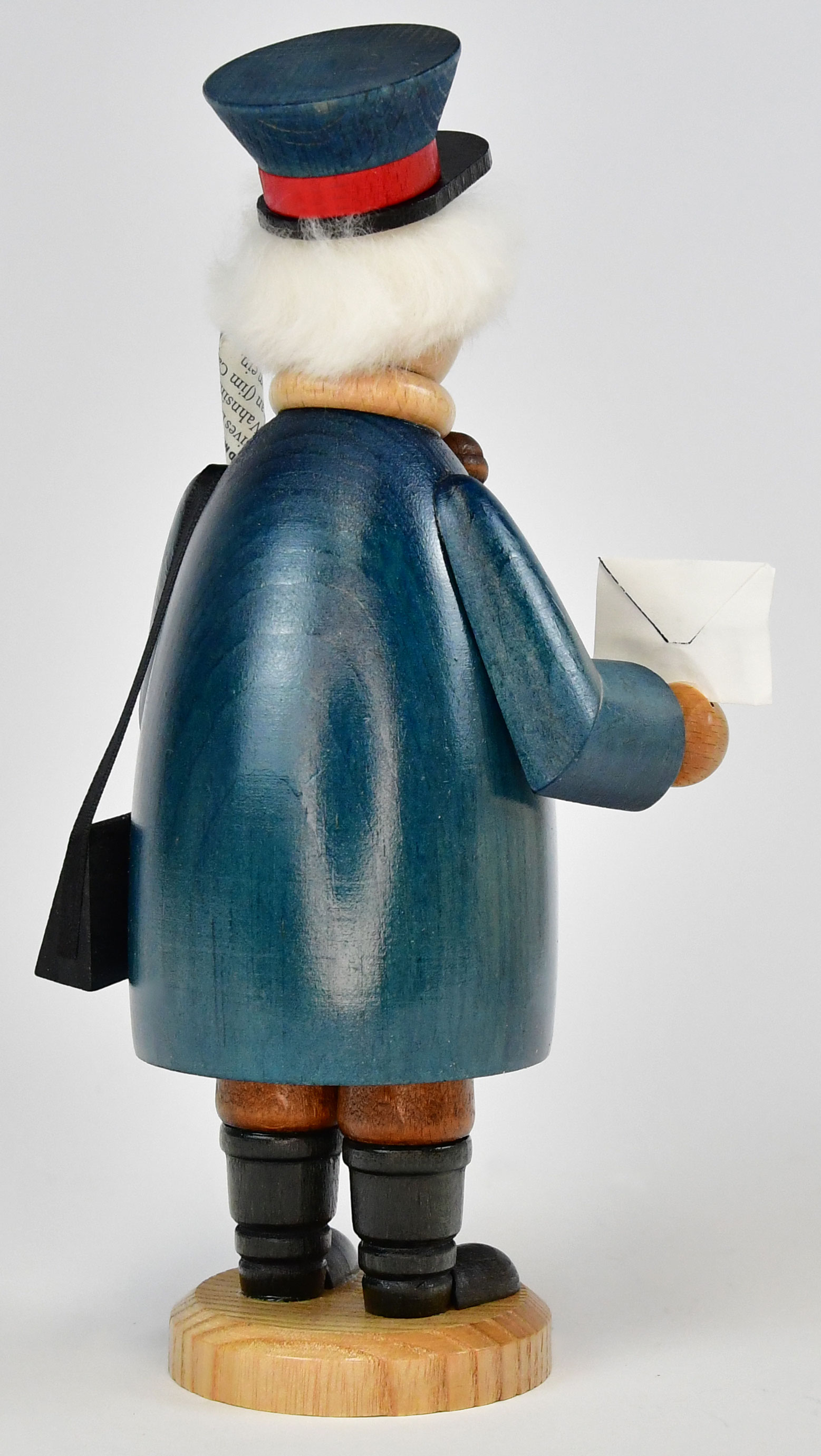 Räuchermann, Postbote, blau