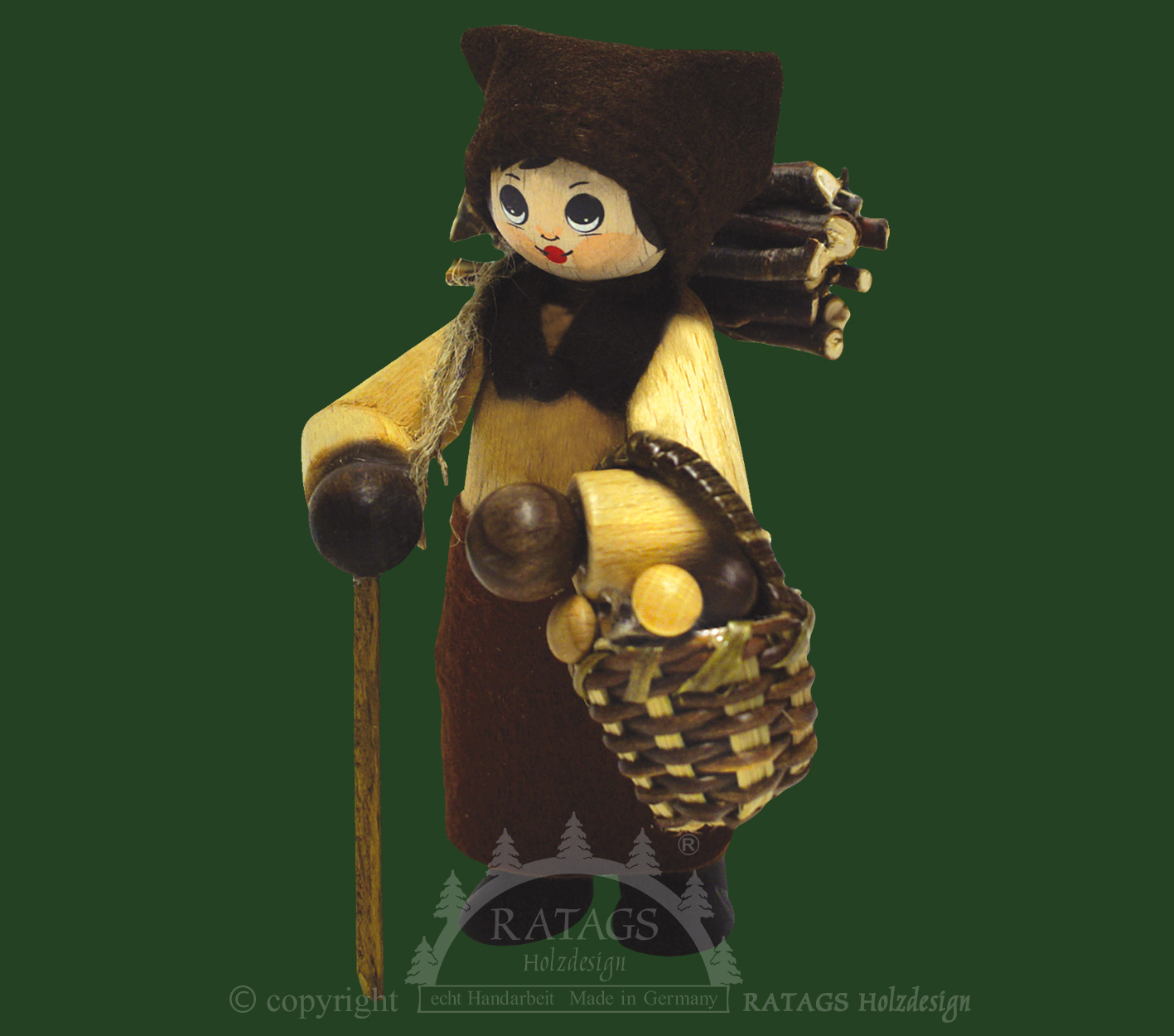 Large figure, mushroom woman