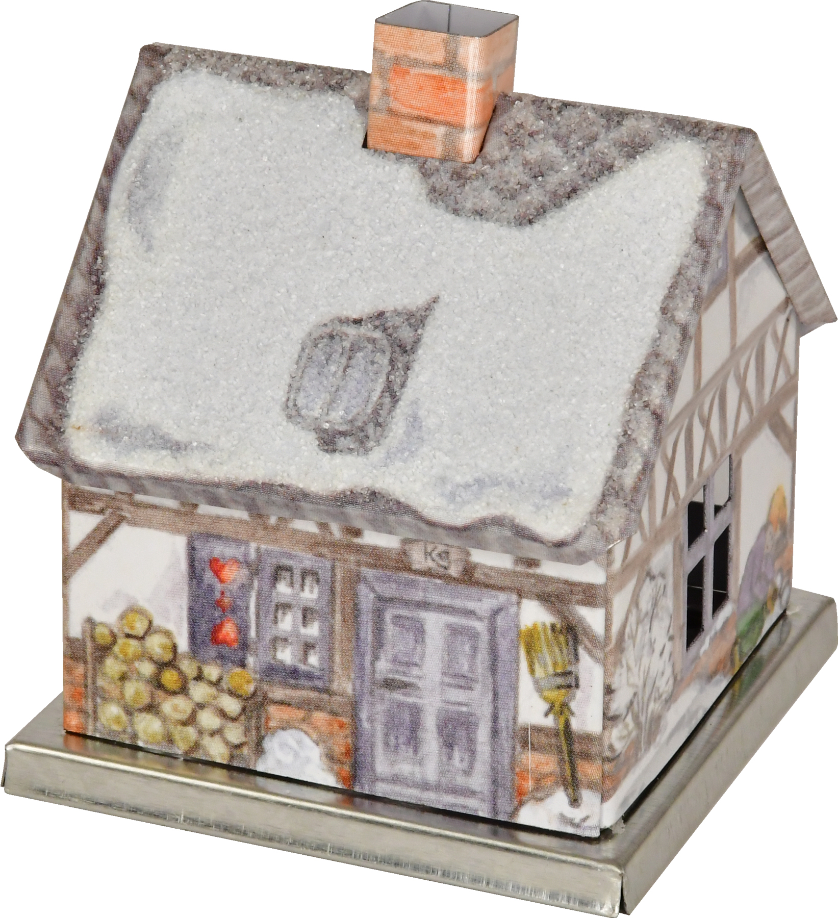 KNOX metal incense house – range B No. 6 half-timbered house