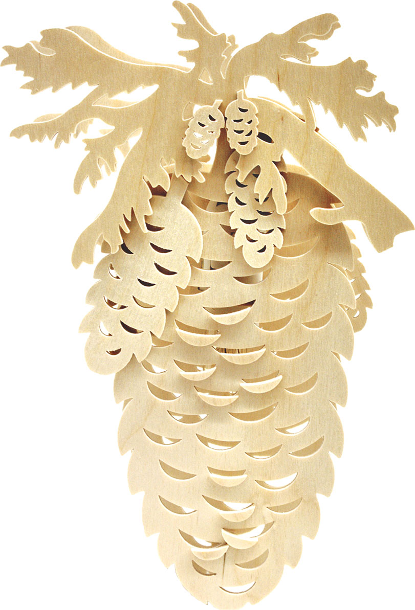 Fensterbild, beleuchtet, Zapfen, klein Fensterbild, beleuchtet, Zapfen, klein