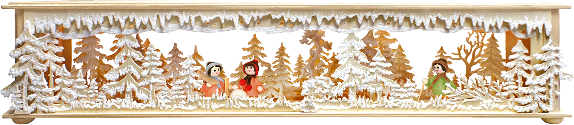 Room light, medium size, 70 cm, forest clearing with children, hoarfrost